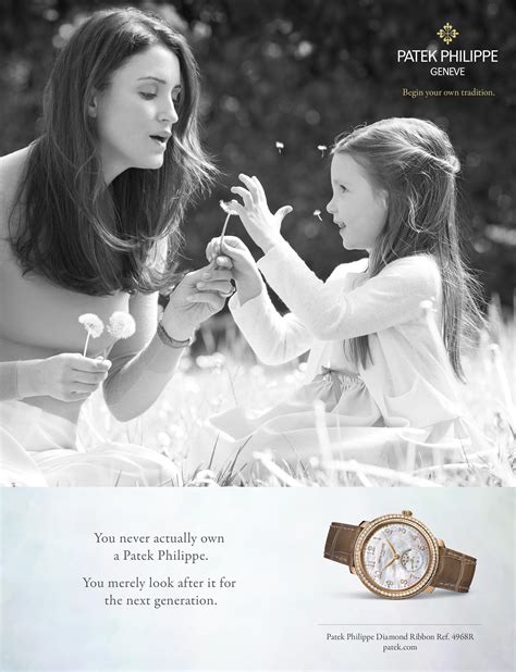 patek philippe advertising model|Patek Philippe slogan.